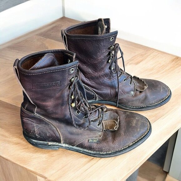AdTec Men’s Packer Work Boots Brown Size 10.5M - Picture 1 of 5